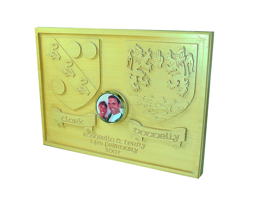 Double Coat of Arms with Photo Frame