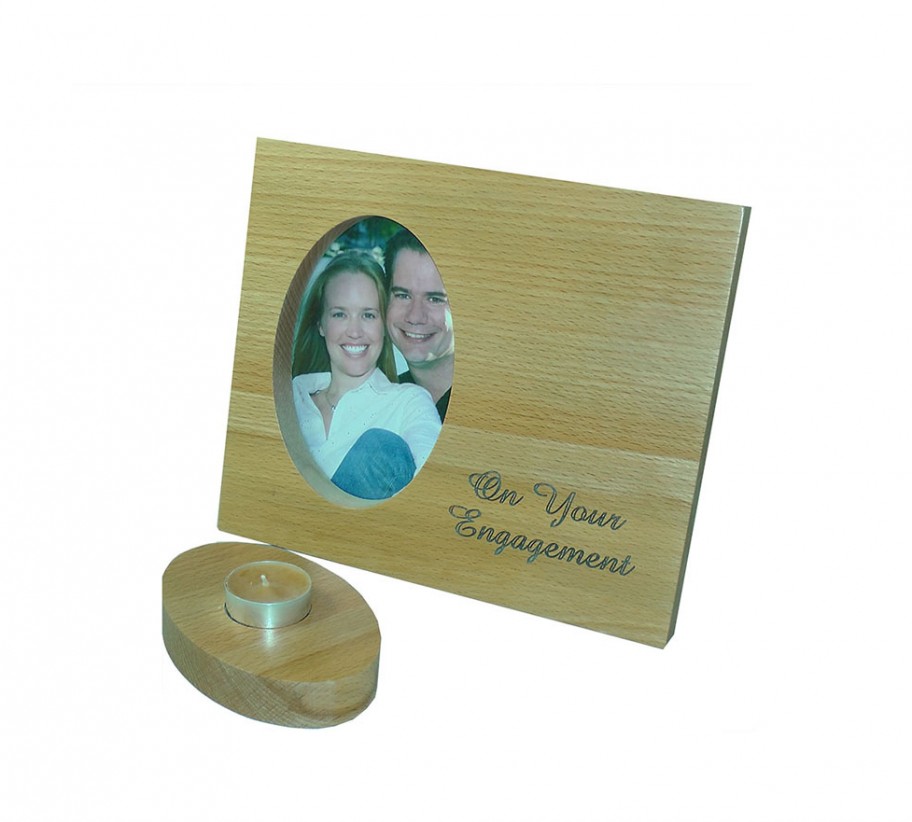 Engagement Photo with Tealight Holder