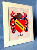 family single coat of arms mount - side angle